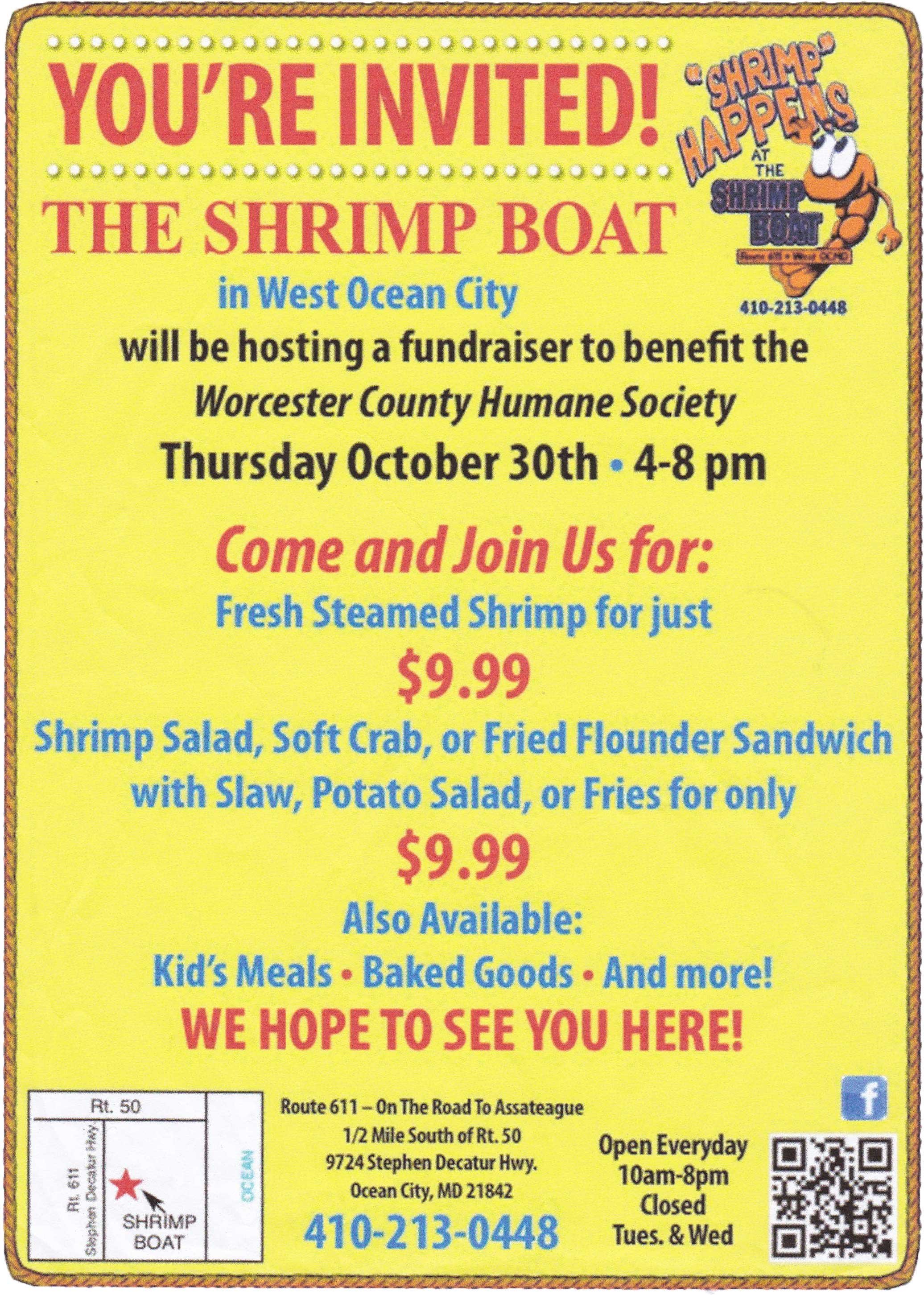 The Shrimp Boat Fundraiser Worcester County Humane