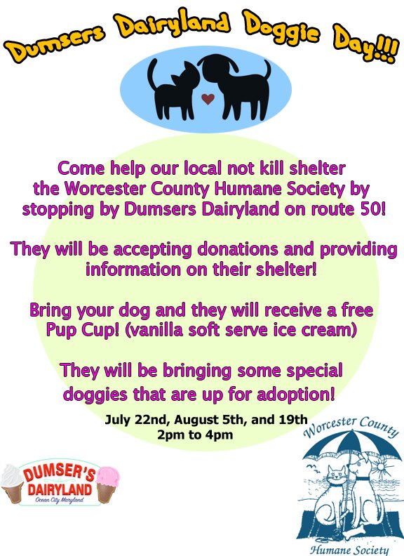 a flyer for dunster's dairy day